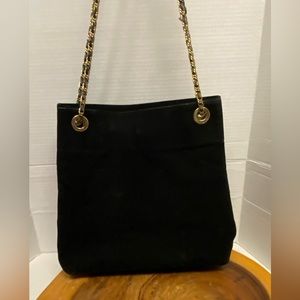 Vintage Unbranded Leather Chained Shoulder Strap Tote Bag